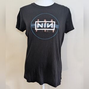 Women's Nine Inch Nails Tension Tour 2013 Black T-Shirt Industrial